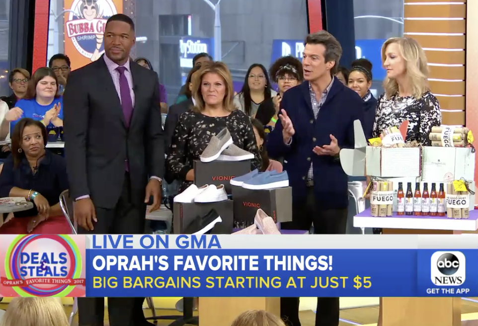 Good Morning America’s deals and steals announcement on Oprah’s