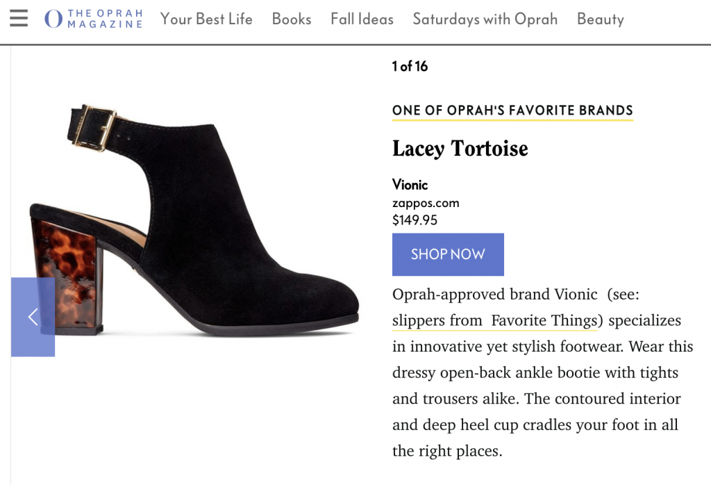 most comfortable heels oprah