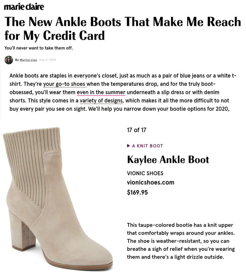 Kaylee Boot + Marie Claire